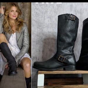 Frye black leather boots- my loss your gain. My calves are too big!